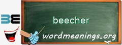 WordMeaning blackboard for beecher